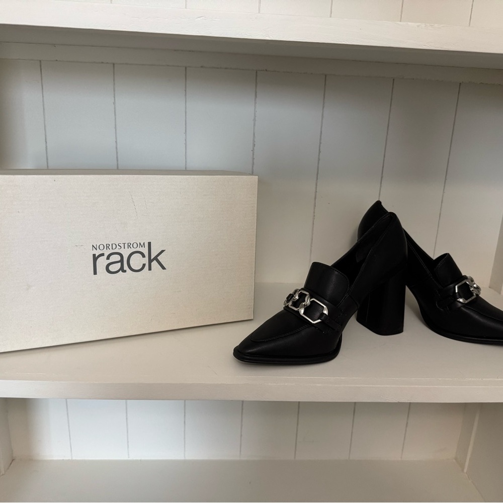 Nordstrom Black Heeled Shoes with Suede Finish